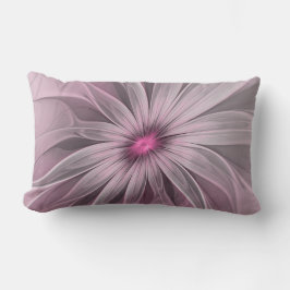 Fantasy Flower Abstrakt Plum Blommigt Fractal Art Lumbarkudde