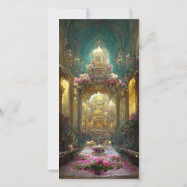 Fantasy Flower Church - hälsningskort Julkort