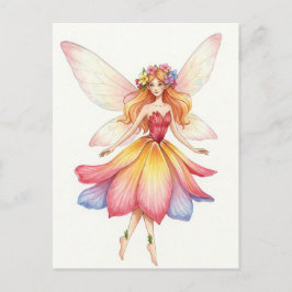 Fantasy, Flower Fairy, Elf, Fairy tales vykort