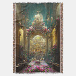 Fantasy Flowers Church - Blanket Filt