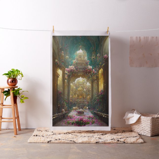 Fantasy Flowers Church - Fabric Tyg (In Situ)