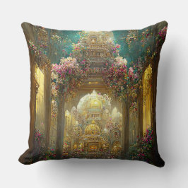 Fantasy Flowers Church - Pillow Kudde
