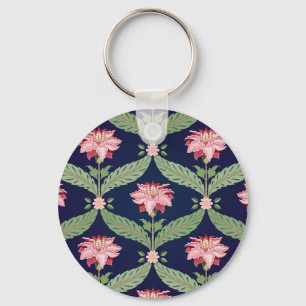 Fantasy Flowers: Mörk Indian Motifs Nyckelring
