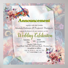 Fantasy Flowers uttrycker naturens glädje. Poster