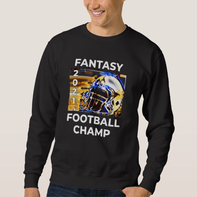 Fantasy Football 2021 League Champion Winner 2021 Lång Ärmad Tröja (Framsida)