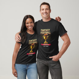 Fantasy Football 2025 Rolig Champ Football-design T Shirt