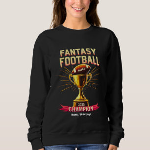 Fantasy Football 2025 Rolig Champ Football-design T Shirt