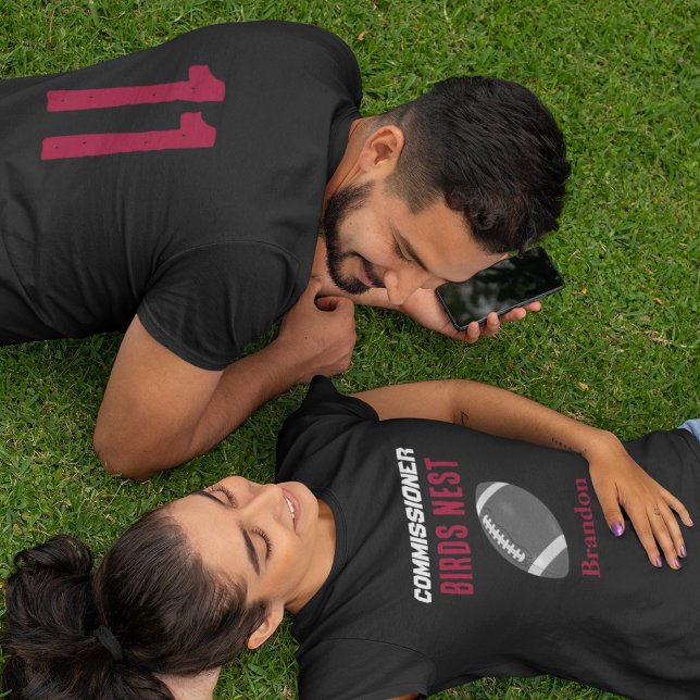 Fantasy Football/Backyard Pub Red Anpassade T Shirt (Skapare uppladdad)