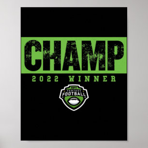 Fantasy Football Champ Tjugotvå Winner Poster