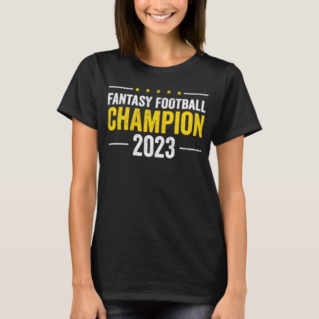 Fantasy Football Champion 2023 Champ Winner T Shirt (Framsida)