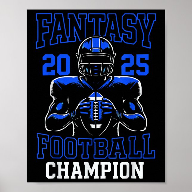 Fantasy Football Champion 2025 Poster (Framsidan)