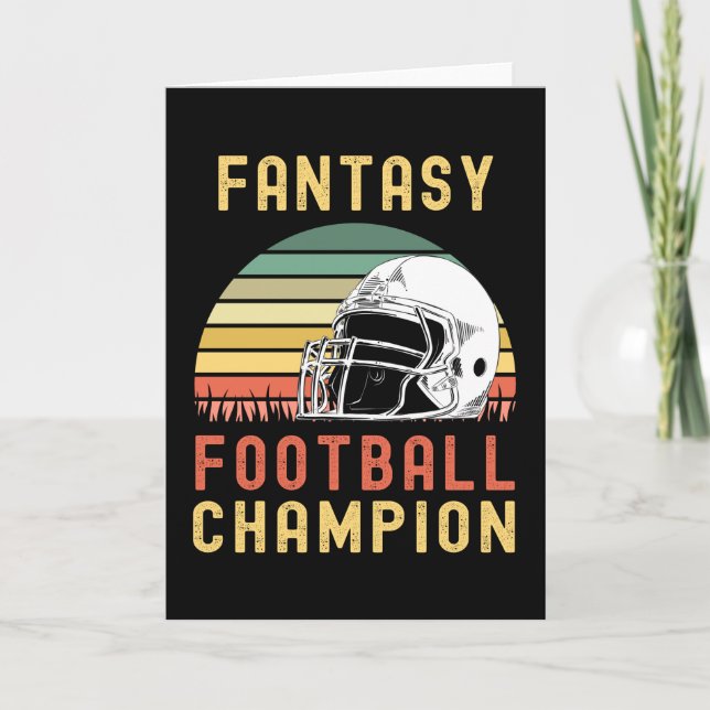 Fantasy Football Champion Party Kort (Framsida)