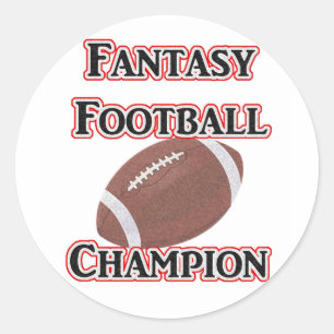 Fantasy Football Champion Stickers Runt Klistermärke