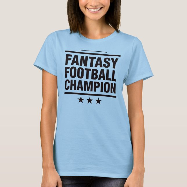 Fantasy Football Champion! Tee Shirt (Framsida)