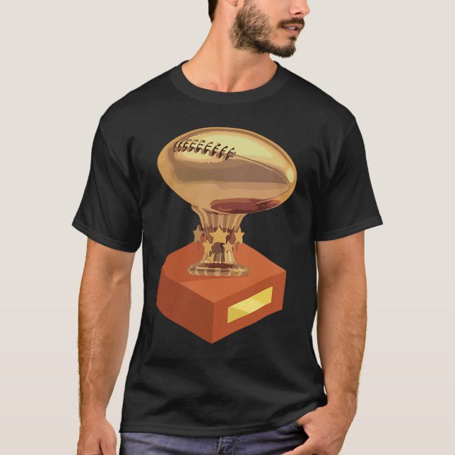 Fantasy Football Champion Trophy T T Shirt (Framsida)