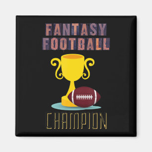 Fantasy Football Champion Trophy Winner Magnet