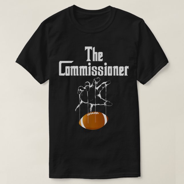 Fantasy Football Commissioner Draft Party Commish T Shirt (Design framsida)