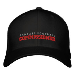 Fantasy Football Commissioner Hat Broderad Keps
