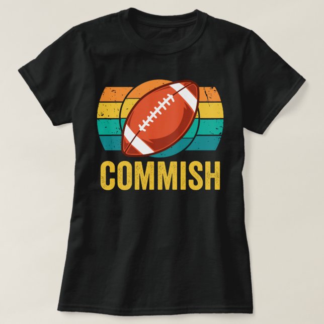 Fantasy Football Commissioner T Shirt (Design framsida)