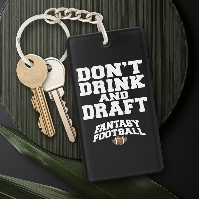Fantasy Football Don and Draft - Navy Blue Nyckelring (Skapare uppladdad)