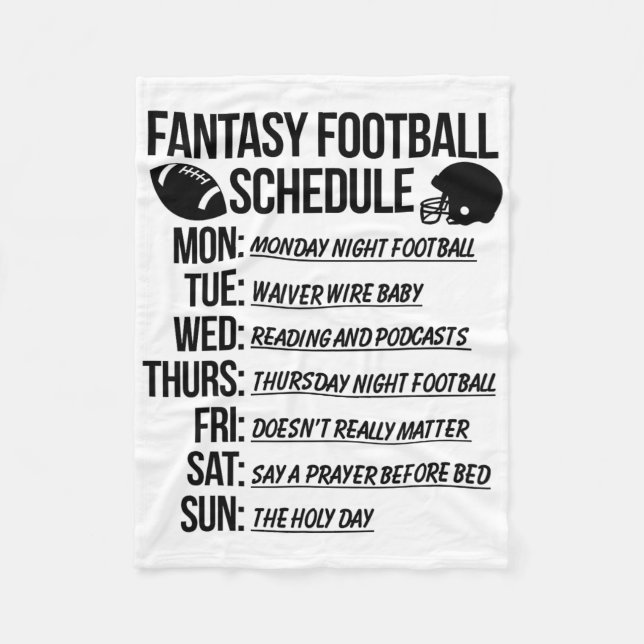 Fantasy Football Draft-fest  Fleecefilt (Framsidan)