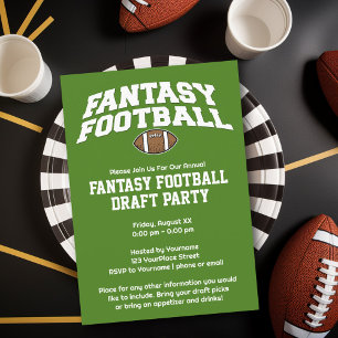 Fantasy Football - Draft Party snabbnedladdning Inbjudningar