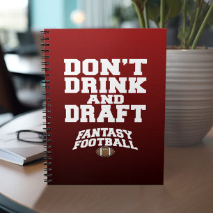 Fantasy Football - Drick inte och stäng inte Anteckningsbok