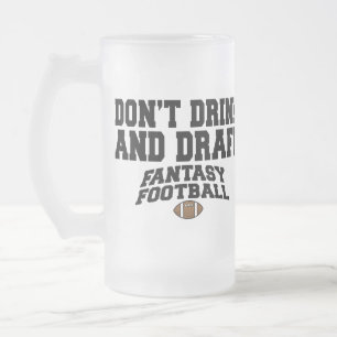 Fantasy Football - Drick inte och stäng inte Frostat Ölglas