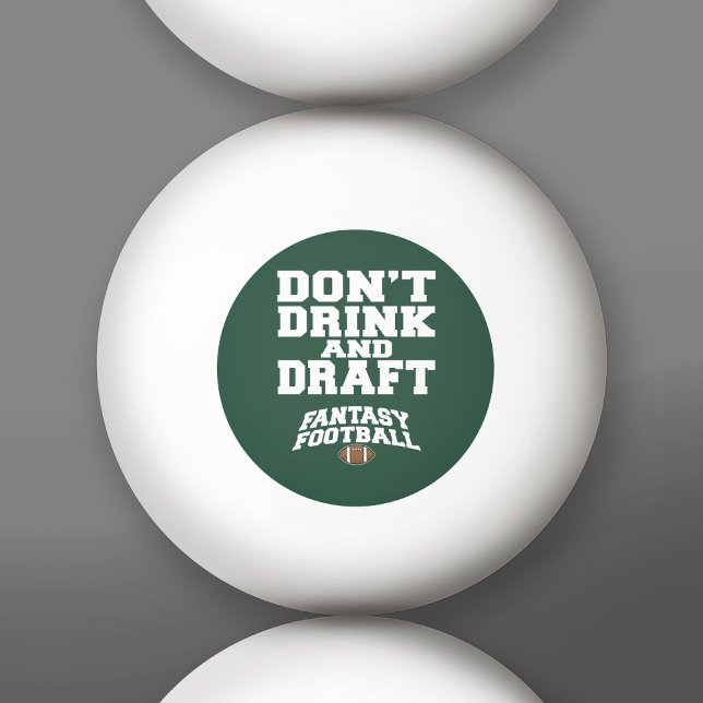 Fantasy Football - Drick inte och stäng inte Pingisboll (Custom Ping Pong Balls)