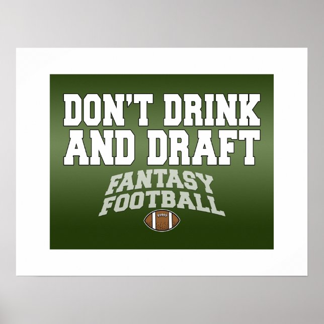 Fantasy Football - Drick inte och stäng inte Poster (Framsidan)