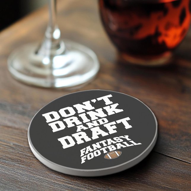 Fantasy Football Drink and Draft Underlägg Sandsten (Sandstone Coaster)