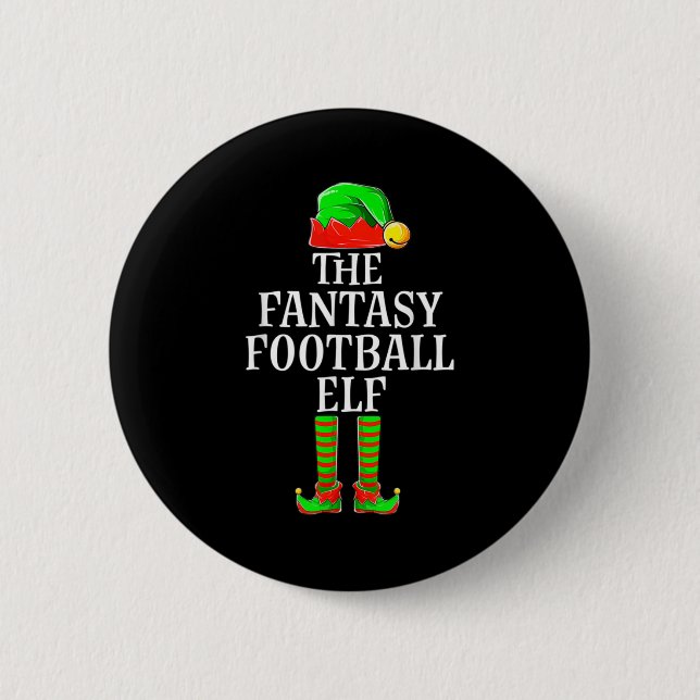 Fantasy Football Elf Apparel Manar Boy Kid jul Knapp (Framsida)