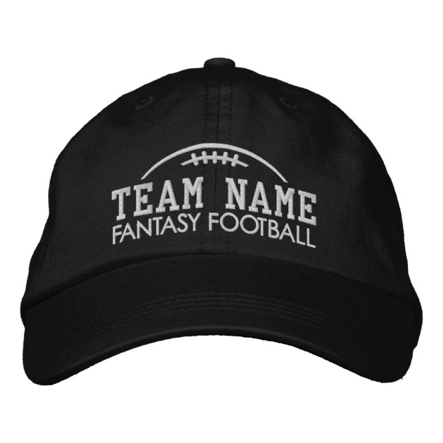 Fantasy Football Fläkt Gear med ditt team Namn Broderad Keps (Framsida)