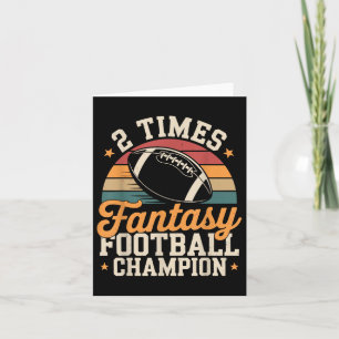 Fantasy Football Funny 2 Time Champion Kort