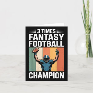 Fantasy Football Funny 3 Time Champion Kort