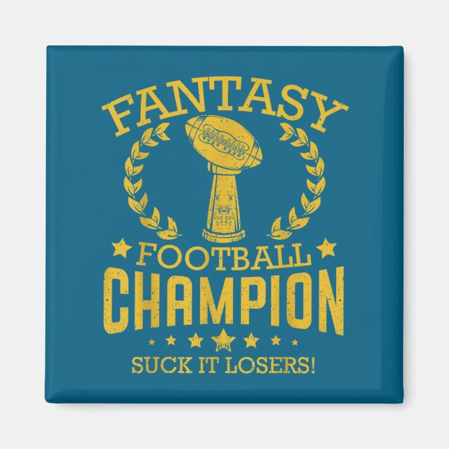 Fantasy Football Funny Champ Chamon  Magnet (Framsidan)