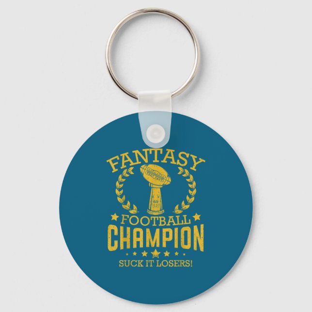 Fantasy Football Funny Champ Chamon  Nyckelring (Framsida)