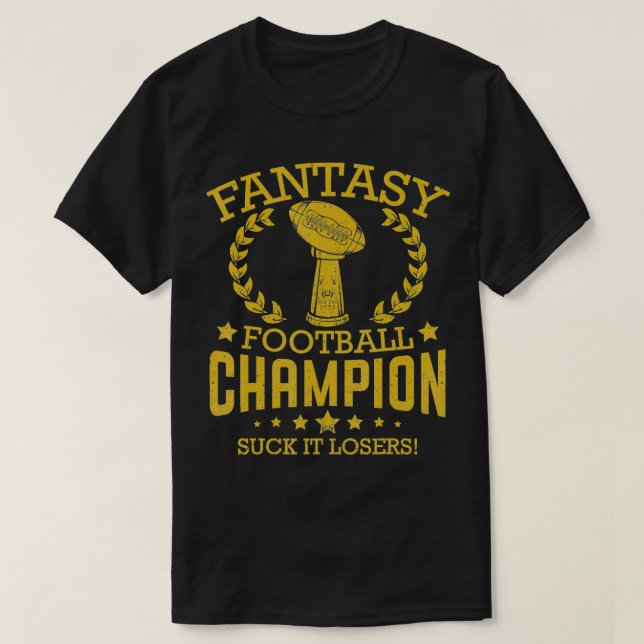 Fantasy Football Funny Champion Draft 2019 T Shirt (Design framsida)