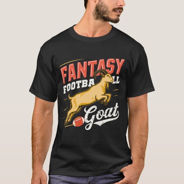 Fantasy Football Goat Champion Essential T-Shirt (Framsida)