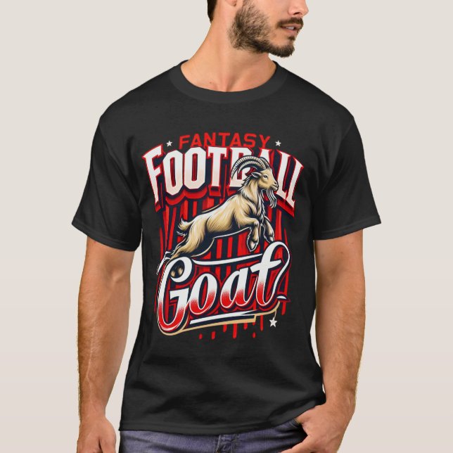 Fantasy Football Goat Champion Essential T-Shirt (Framsida)