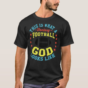 Fantasy Football God League Lineman Winner Draft P T Shirt