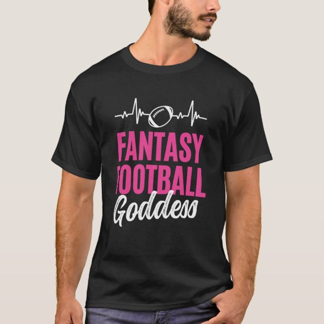 Fantasy Football Goddess Player T Shirt (Framsida)