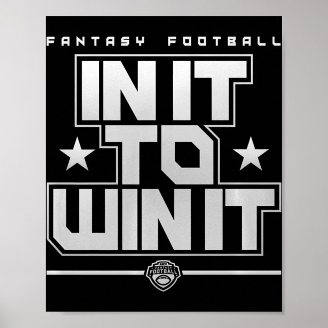 Fantasy Football in it to Wit it Poster (Framsidan)
