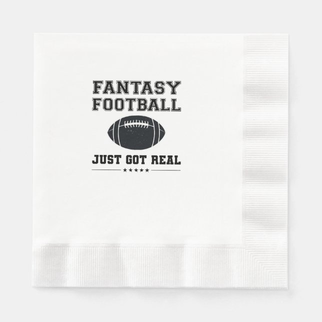 Fantasy Football Just Har Real Pappersservett (Framsidan)