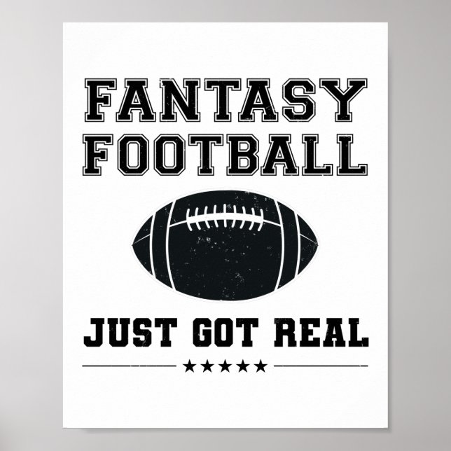 Fantasy Football Just Har Real Poster (Framsidan)