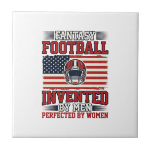 Fantasy Football Kvinnor Vintage Sport T-Shirt_1 Kakelplatta