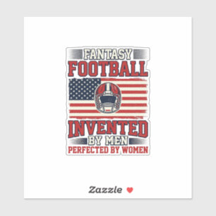 Fantasy Football Kvinnor Vintage Sport Tröja_1 Klistermärken