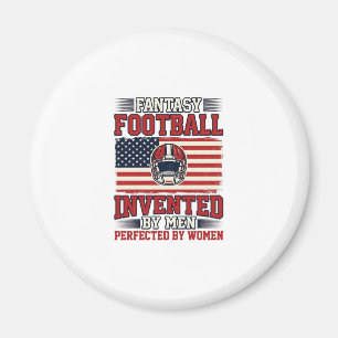 Fantasy Football Kvinnor Vintage Sport Tröja_1 Magnet