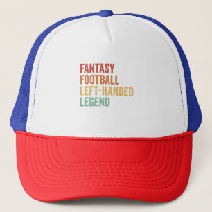 Fantasy Football Lämnat Handed Legend Funny Retro Keps