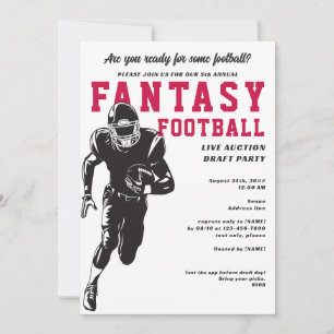 Fantasy Football League Auction Lineup Party Inbjudningar